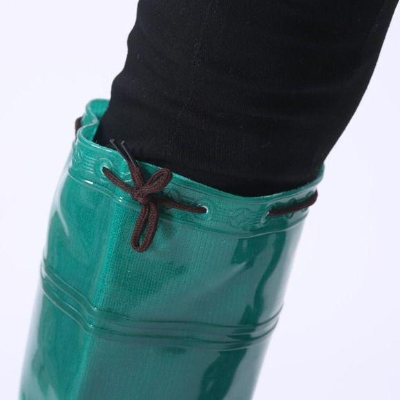 TYmy Unisex Knee-High Boots: Ideal for Farming & Fishing with Soft Soles, Knee Laces for Comfort In Wading & Plowing.