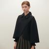 Classic Button Shawl Cape Coat O254T763