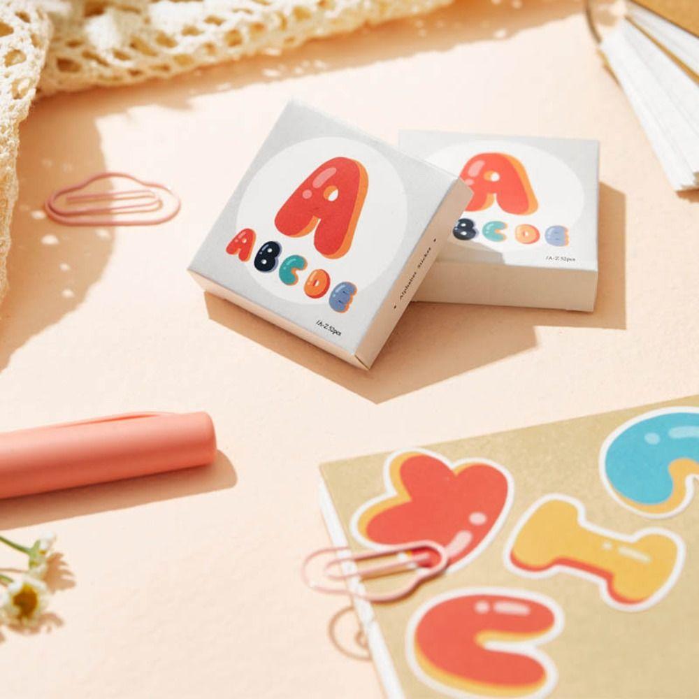 

Marking Hand Account Number Sticker 26 English Alphabet Decorative Sticker Notebook