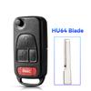 For Mercedes Benz W168 W124 W202 W203 A C E Ml C Cl S Sl Sel Slk E113 Fob Uncut Hu64 Hu39 Flip Remote Car Key Shell