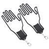 2Pcs Golf Glove Plastic Support Stretcher Bracket Rack Hanger Tool Accessory Supply Black