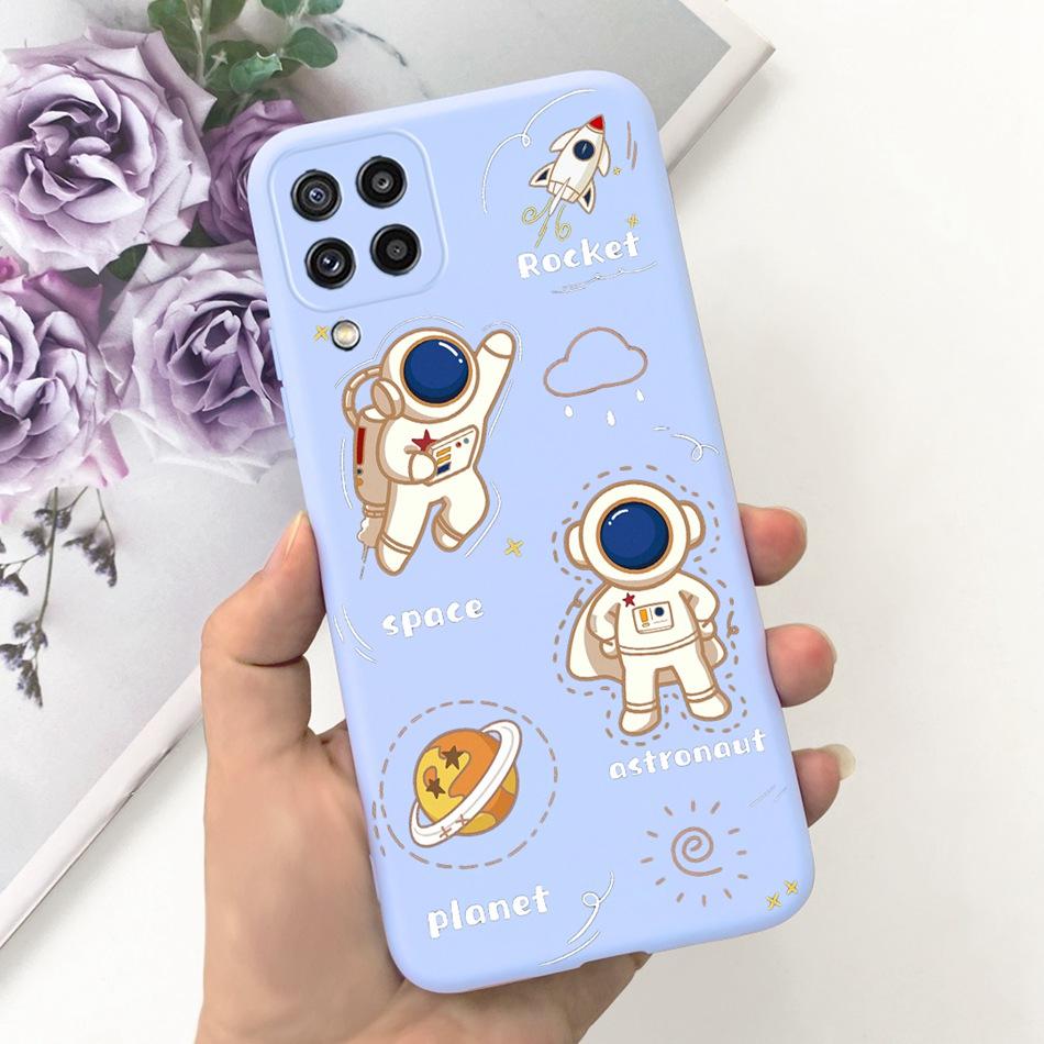 Custodia per Telefono Samsung Galaxy M22 Samsung M22 F22 SM-M225F E225F Gatto Carino Cartone Animato Colore Caramella Silicone Morbido Copertura Posteriore