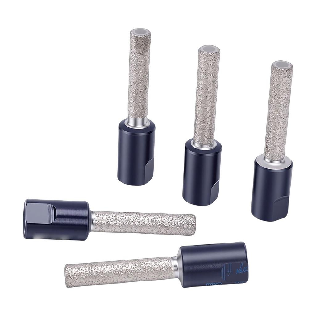 5 Pcs Dry   Drill Bit M10 Thread 8mm Vacuum Brazed   Hole Saw for Ceramic Tile   Marble Stone