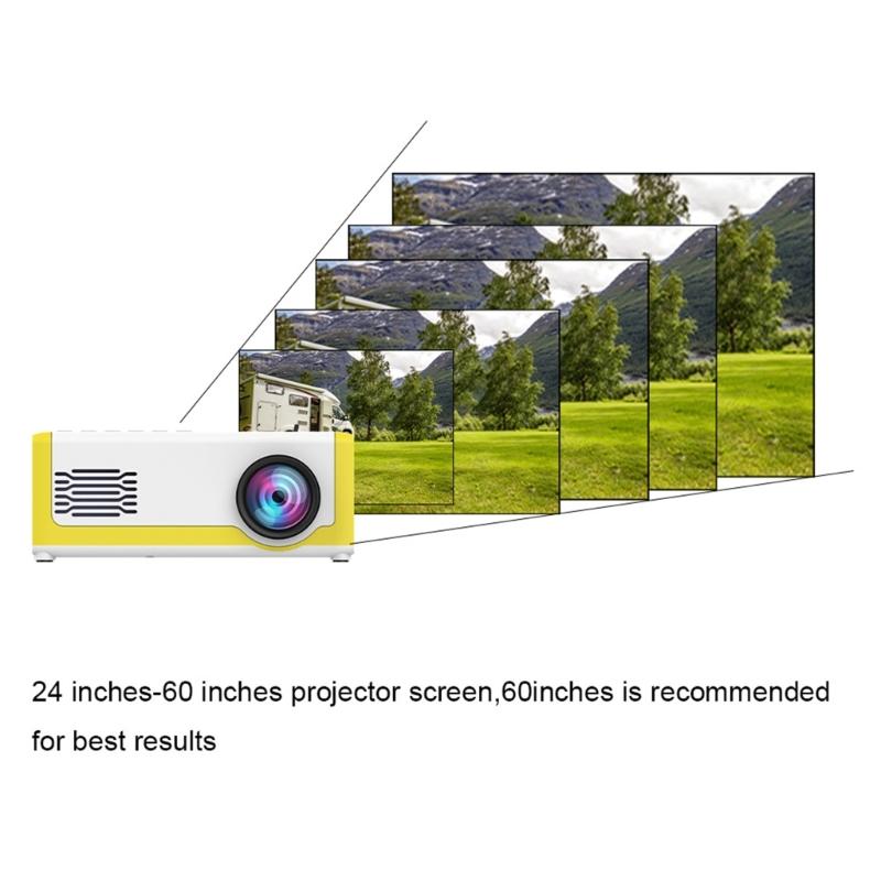 Portable Home Theater Projector Big Screen 1080P Display Perfect For Students And Family Entertainment
