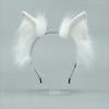 Faux Fur Cosplay Headwear Solid Color Animal Ear Headban Fashion Cat Ears Headband  Women
