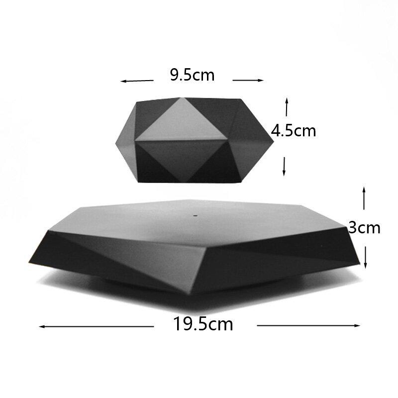 Floating Rhombus Magnetic Levitation Potted Plant Ornament