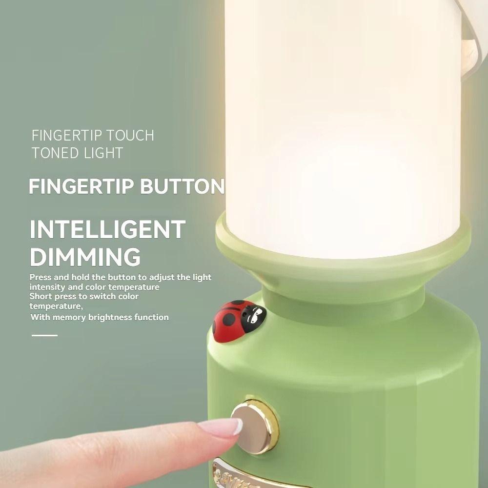3 Color Stepless Dimming LED Camping Lamp Portable Design Rechargeable Battery Hanging Light LED Technology Hanging Function