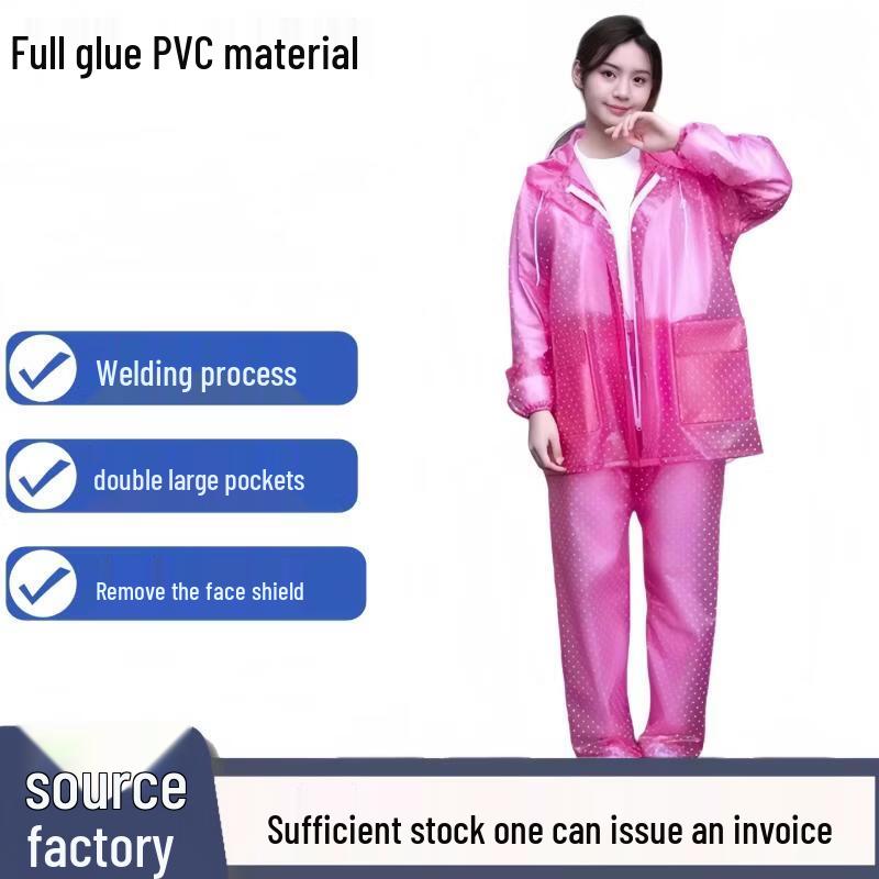 Xihe Kids Reflective Split Raincoat and Rain Pants Set