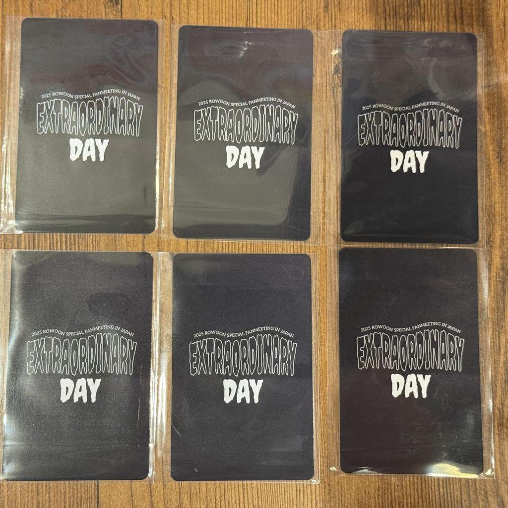 [USED] Rowoon Fan Meeting Extraordinary Day Random Trading Cards (6 types)