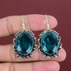 Faceted Indicolite Earring Handmade Natural Gemstone Earring 925 Sterling Silver Earring Unique Style Jewelry Gifts For Women Dangle Earring