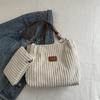 Corduroy Bag Ladies 2025 New Trendy Casual Shoulder Bag Large Capacity Class Bag Popular Tote Bag