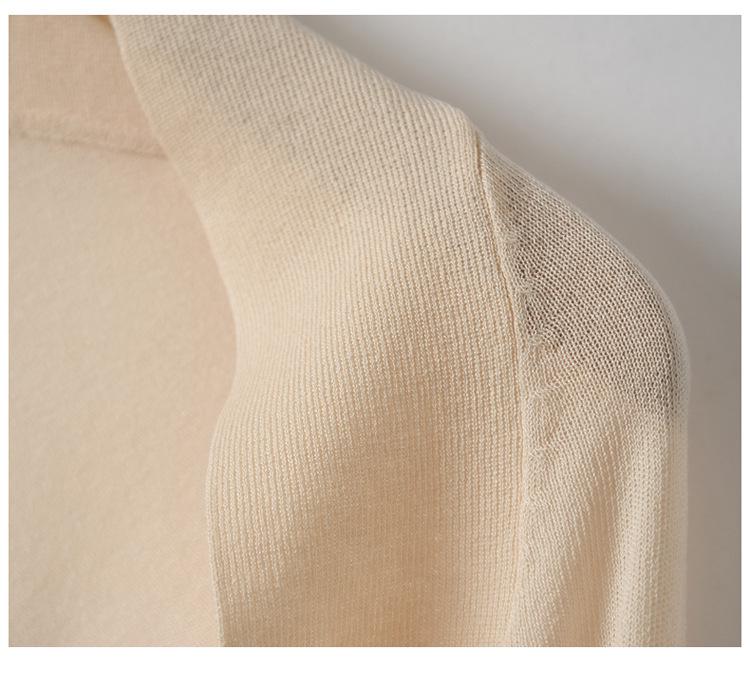 Women's Summer Sun Protection Ice Silk Cardigan - Lightweight, White, Short Sleeve Cover-Up