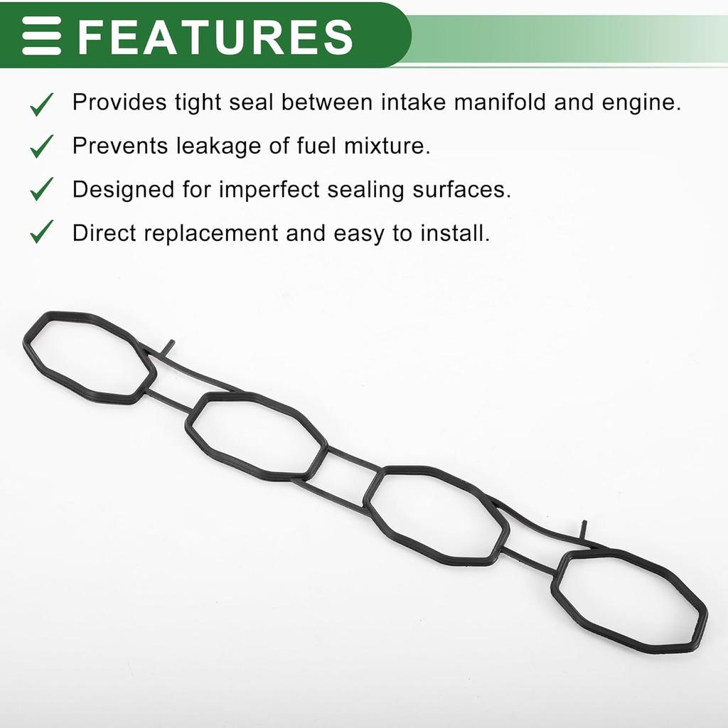 Engine Intake Manifold Gasket for Nissan Versa 1.6L 2009-2011 Intake Manifold Sealing Gasket No.14035ED000 Nitrile Rubber 1 Pcs