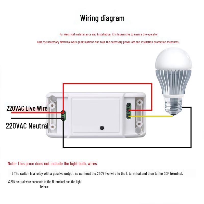 Single Channel Smart Wireless Remote Control Switch
