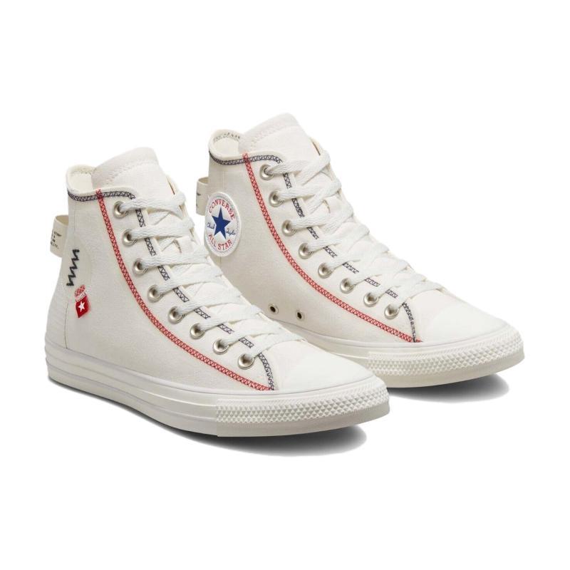 Converse Chuck Taylor All Star Breathable and Wear-Resistant High Top Espadrilles Unisex White
