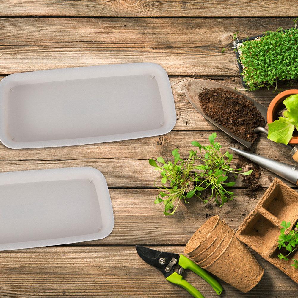6Pcs Durable Planter Pot Tray Plastic Flower Pot Pallet Waterproof Base Tray Protector Bottom Saucer Base Pallet