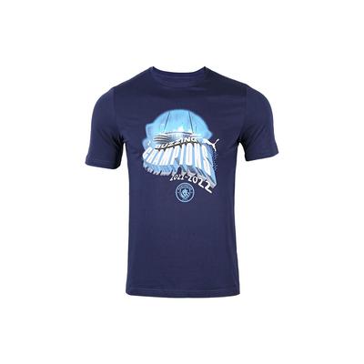 Mcfc Winners Tee Men Tops Navy-Blue 773778-01