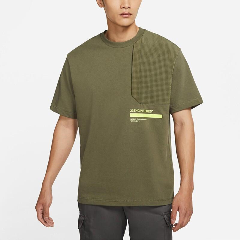 Jordan 23 Engineered Sports Casual Crew Neck T-Shirt Men Tops Military-Green DM3216-222
