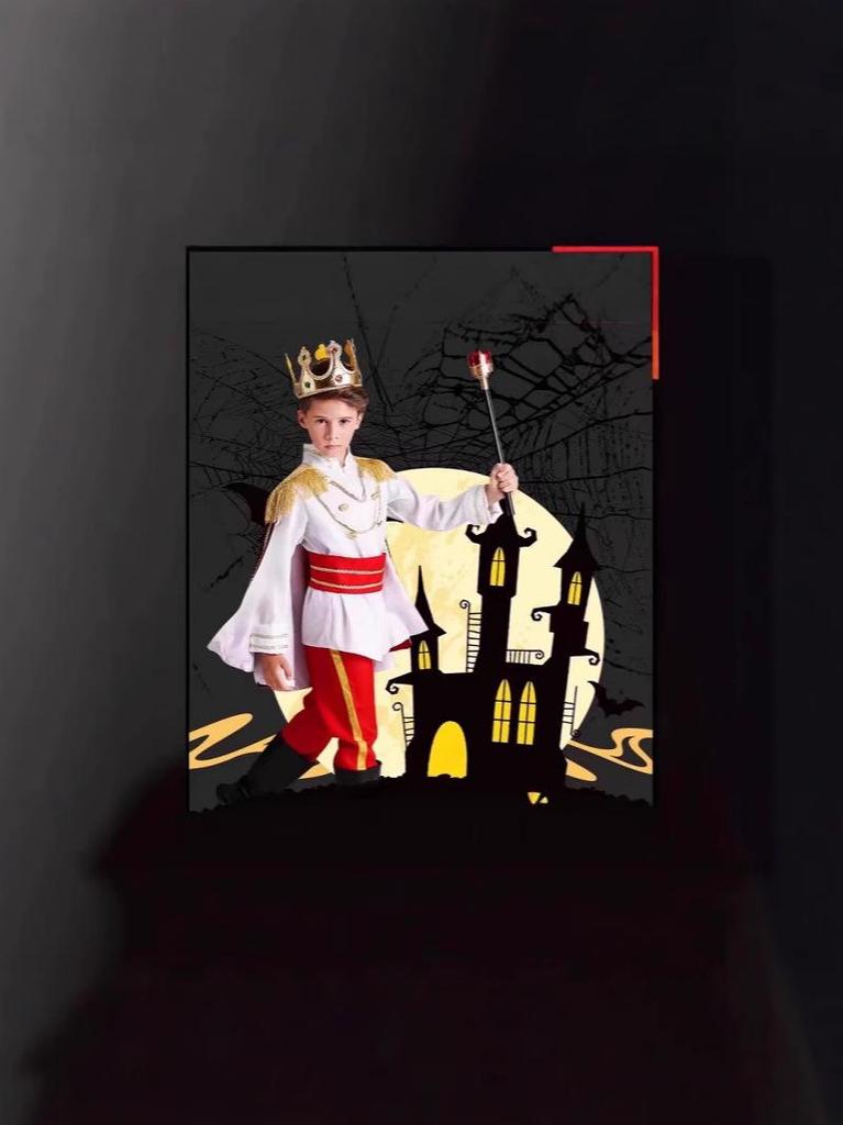 Children's Prince Costume for Halloween and Cosplay - Boys' King Performance Outfit