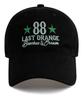 Bichiseuaenkeulim Last Orange Cotton Ball Cap-Black