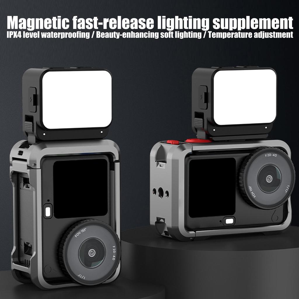 Adjustable Illumination LED Light Offering Magnetic Attachment & High Capacity Battery Easy to Use for ACTION6