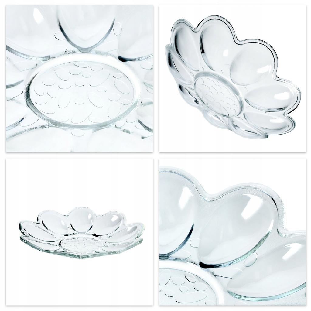 KADAX Talerz Talerzyk Na Jajka Półmisek Szklany Do Jaj