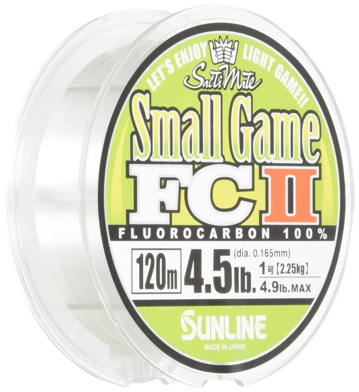 SUNLINE Fluorocarbon Line Saltimate Small Game FCII 120m Natural Clear 4.5lb (1)