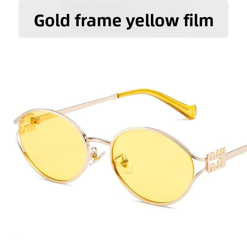 Summer Oval Sunglasses With Uv400 Protection For Fashionable Women And Men