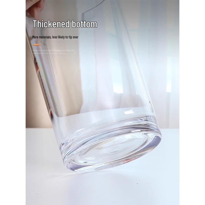 Cylindrical PET Plastic Vase