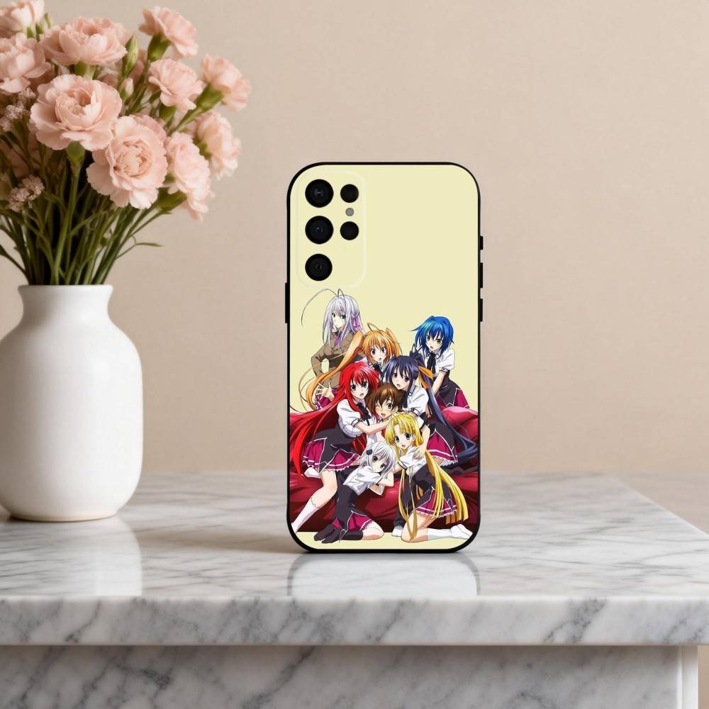 Anime E-Ecchi H-High S-School DxD Phone Case For Samsung S25,S24,S21,S22,S23,S30,Ultra,S20,Plus,Others Soft Black Case