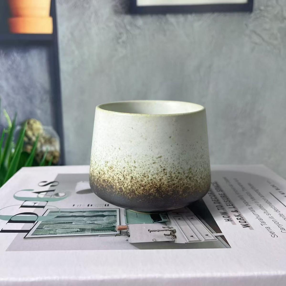 

Retro Coarse Pottery Ceramic Cup: Small Capacity Water & Coffee Mug with Unique Kiln Design 200ml