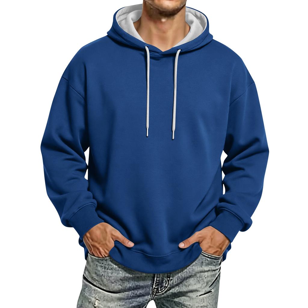 Men's Winter Hoodie with Warm Casual Pullover for Cold