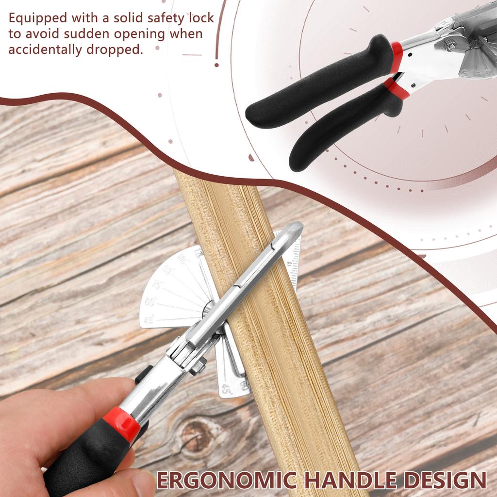 Multi Angle Trunking Shears High Carbon Steel Miter Shears Cutter Hand Tool Replaceable Blade Miter Shears Multi Angle Miter