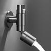 In-Wall Single Cold Water Faucet G12 Stainless Steel Bathroom Cleaning Room Basin Faucet Two Water Outlet Modes