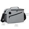 Camping Insulated Lunch Bag with Temperature Display Waterproof Thermal Food Container Shoulder Strap Thickened Lunch Box