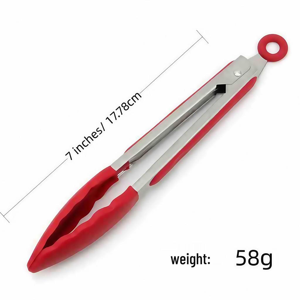 Stainless Steel Anti-Scalding BBQ and Bread Tongs