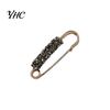 Shawl Clip Fashion Faux Crystal Waist Buckle Fixed Strap Charm Lady Brooch Pin Safety Sweater Cardigan Jewelry Accessory Jean Button