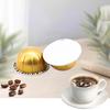 1 takım 40/80/150/230 ML Kahve Kapsül Kabuğu Gıda Sınıfı Yeniden Kullanılabilir Kahve Kapsül Bardağı Nespresso Vertuo için