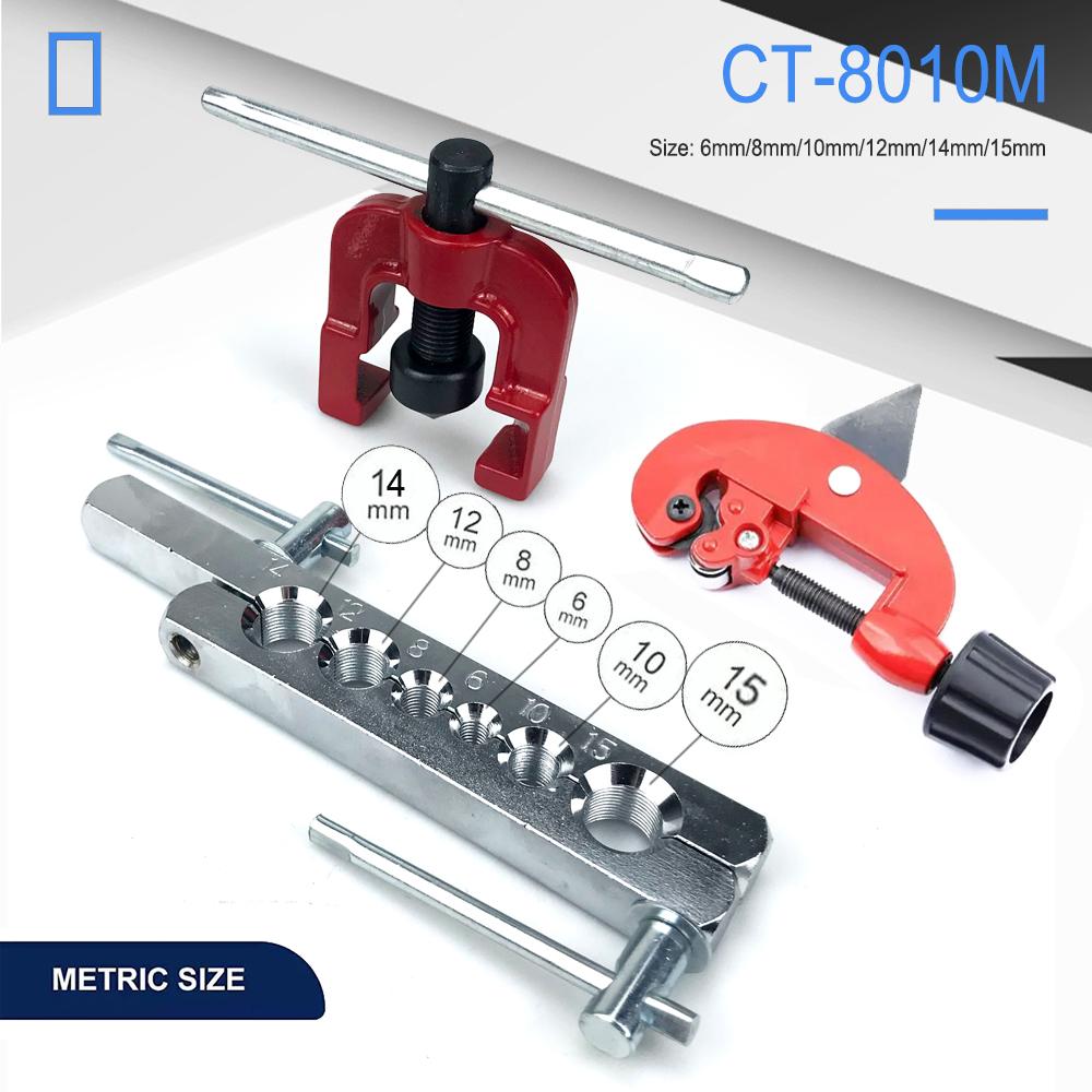 

3-28mm Tube Cutter Flaring Tool Kit Tube Expander Expansion Mouthparts Pipe Cutter Reamer Device For Copper Tube Flaring Tools