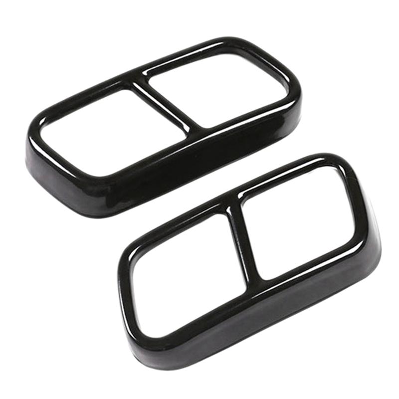 Car Tail Muffler Exhaust Pipe Output Cover Decor Trim For BMW F01 7 Series 730I 740I 750I 760I 2009-2014 Parts Accessories