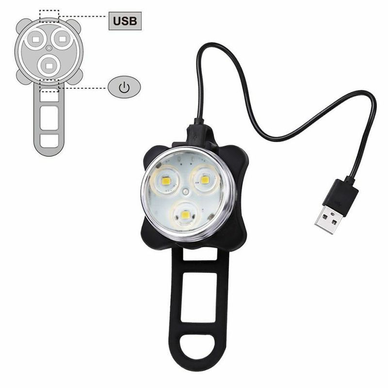 Bike 650ma Light Set Super Bright Usb Rechargeable Bicycle Light Waterproof Ipx4