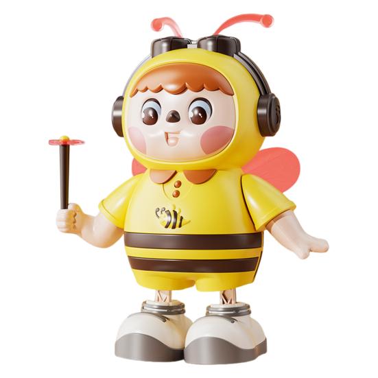 Electric Singing Dancing Bee Toy with LED Light Music Kids Walking Bee