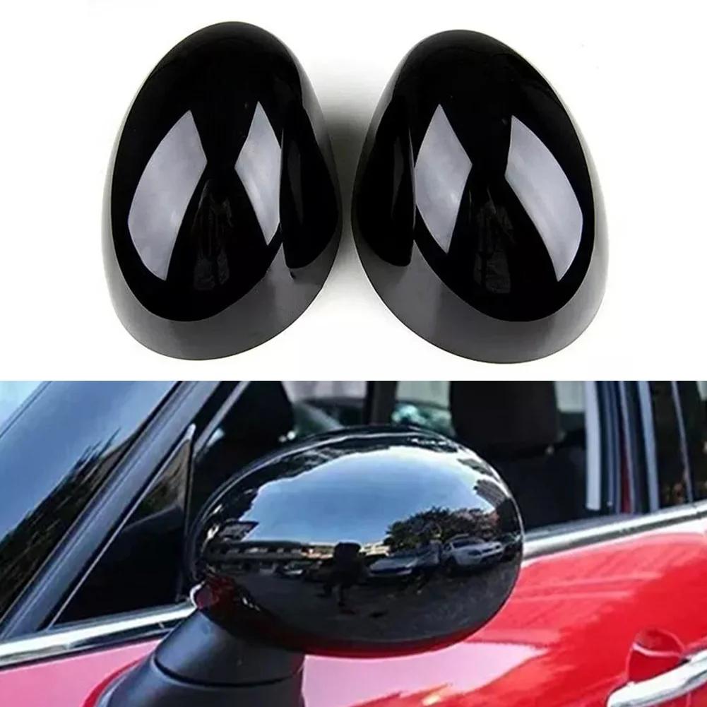 Elegante und moderne glänzend schwarze Spiegelabdeckkappen für BMW Für Mini F54 F55 F56 F57 LHD Geeignet für Linkslenker