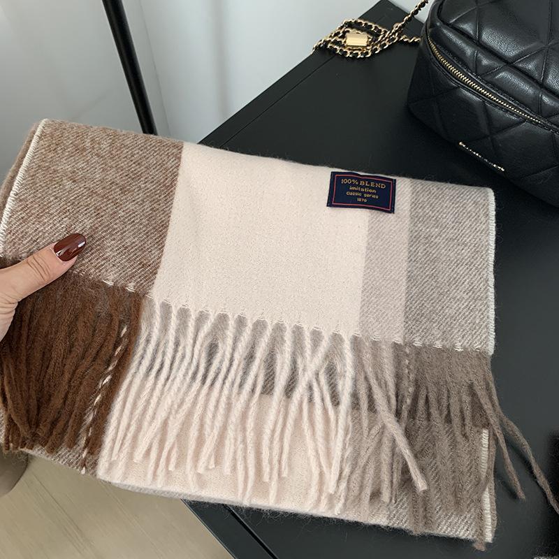 

Luxury Brand Classic England Style for Women Scarf Fashion Stripe Plaid Scarves Tassel Shawls Pashmina Lady Wrap Poncho Stoles 30x180 CM