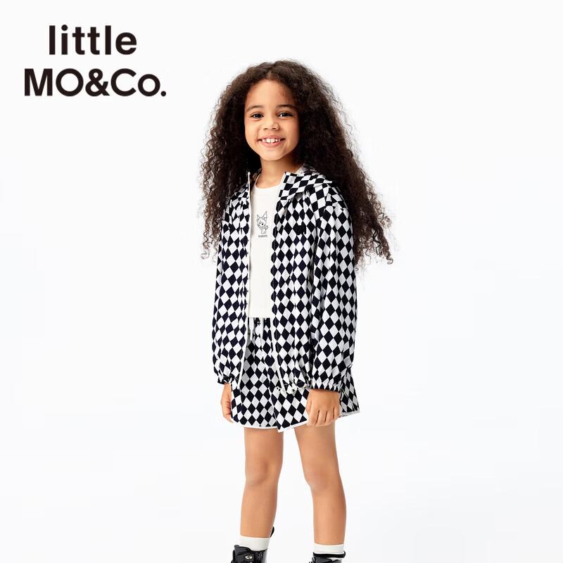 

Little MO&Co. Girls UPF1000 Checkerboard Sun Protection Jacket 140