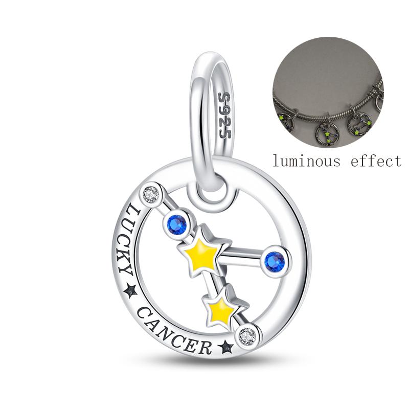 Copper Cross Birthday Stone Silicon Stop Charms Bead Dolphin Horseshoe Pendant For Original Bracelet Women Jewelry
