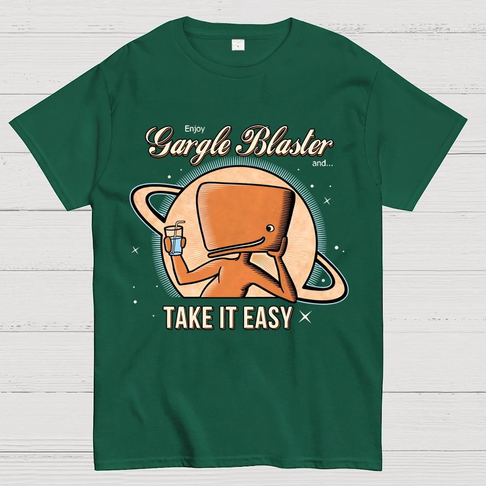 Take It Easy Unisex 100% Cotton Summer Casual Cool Loose T-Shirt