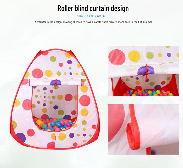 3-in-1 Kids' Yurt Play Tent and Tunnel Set for Indoor/Outdoor Use