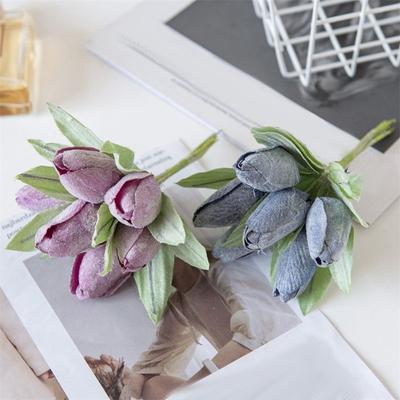 Wedding Decoration DIY Tulip Bouquet Party Supplies Fake Flowers Home Garden Spring
