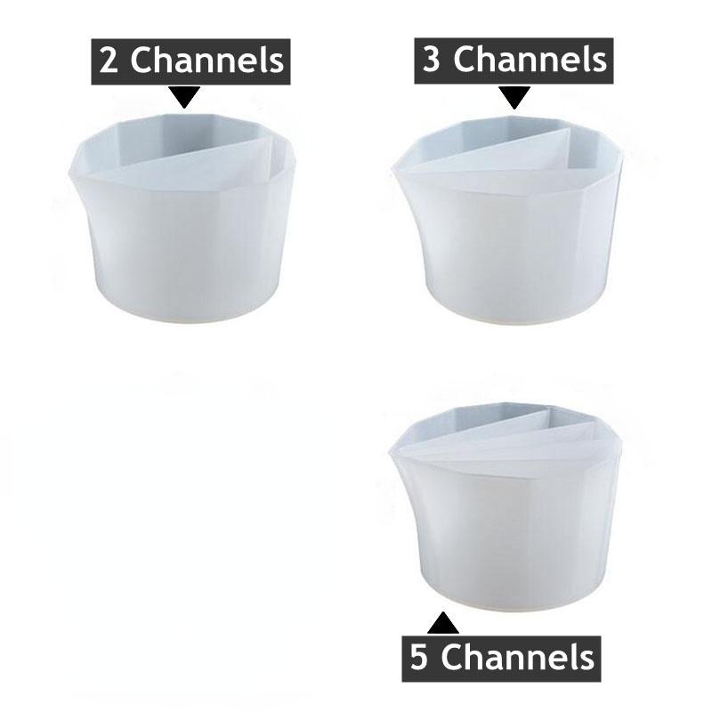 Silikonowe kubki do mieszania żywicy epoksydowej dystrybucja miarka DIY narzędzia z żywicy epoksydowej tworzenie biżuterii Craft